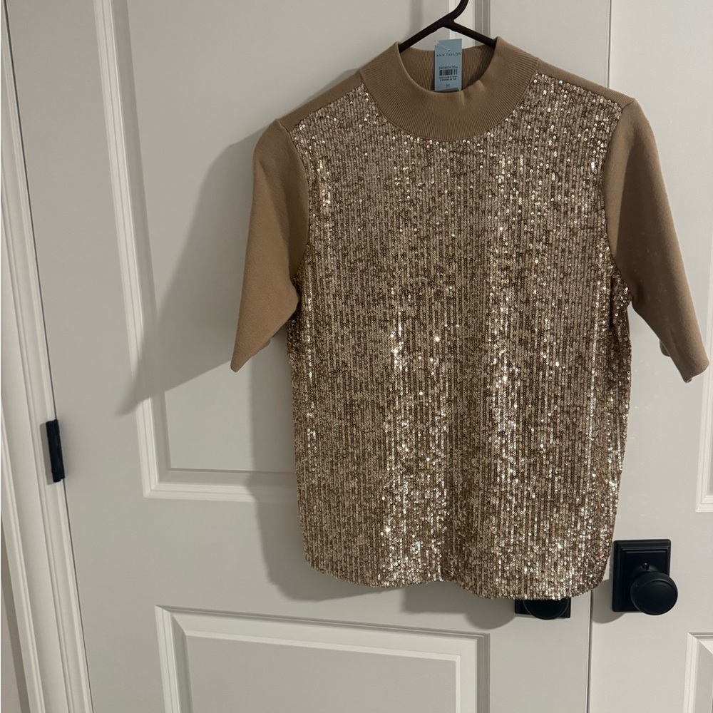 Gold Sequin Top